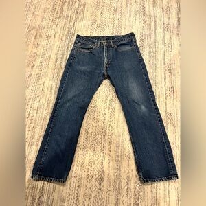 Levi's Dark Blue Straight Jeans